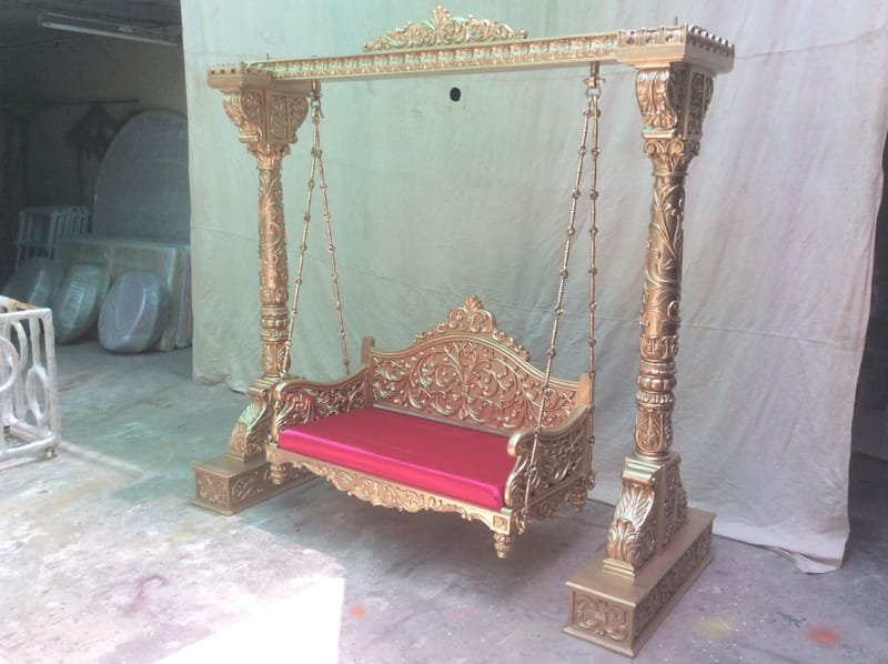 Wedding Swing (Jhula): Wood, Fiber, Rope